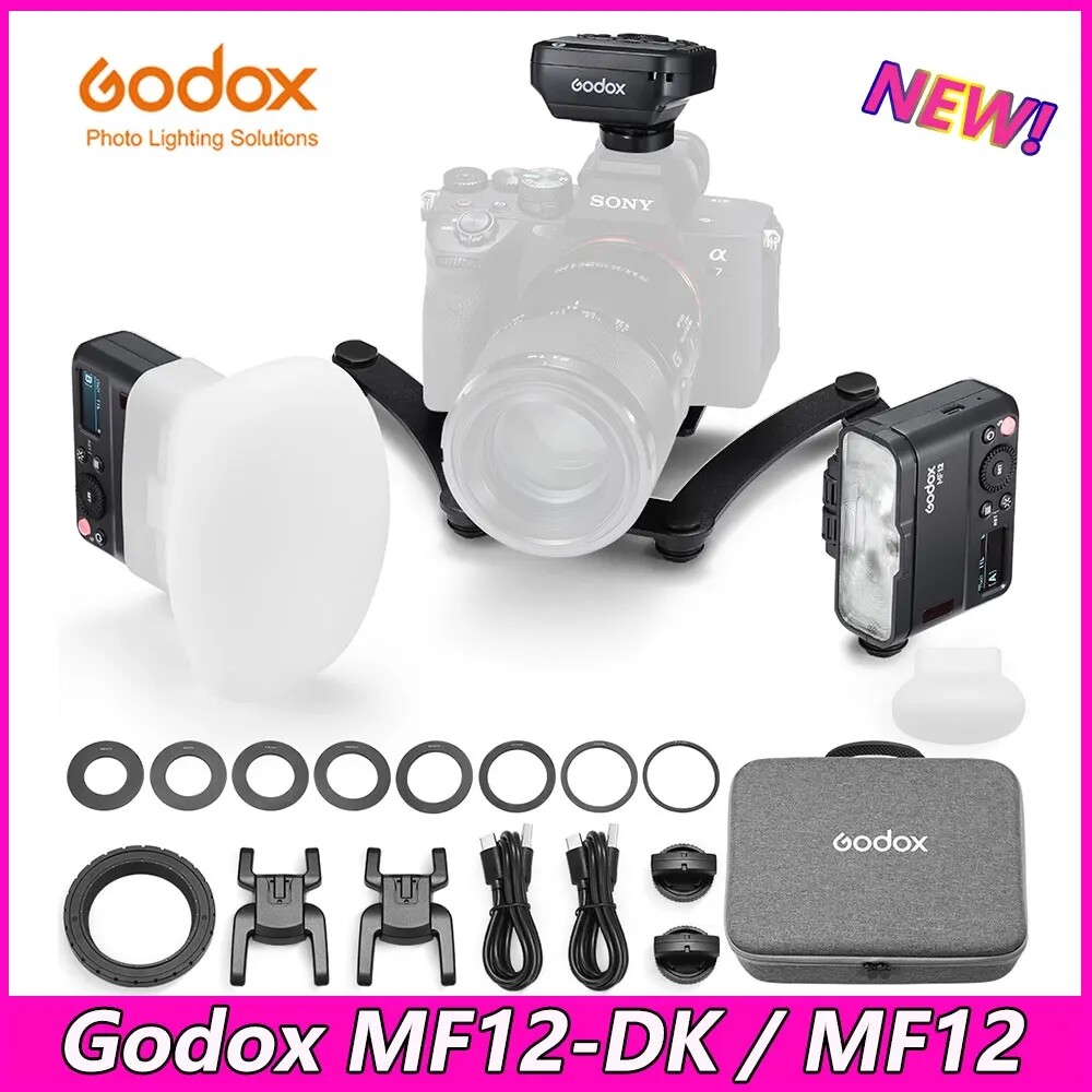 Godox MF12-DK1 Dental Flash System Dual-Flash Led Ring Lights Camera Speedlite