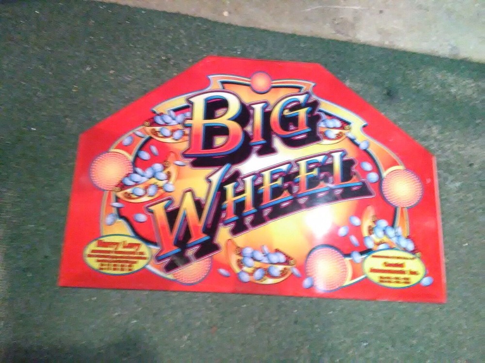 big wheel arcade coin pusher plexi marquee #1