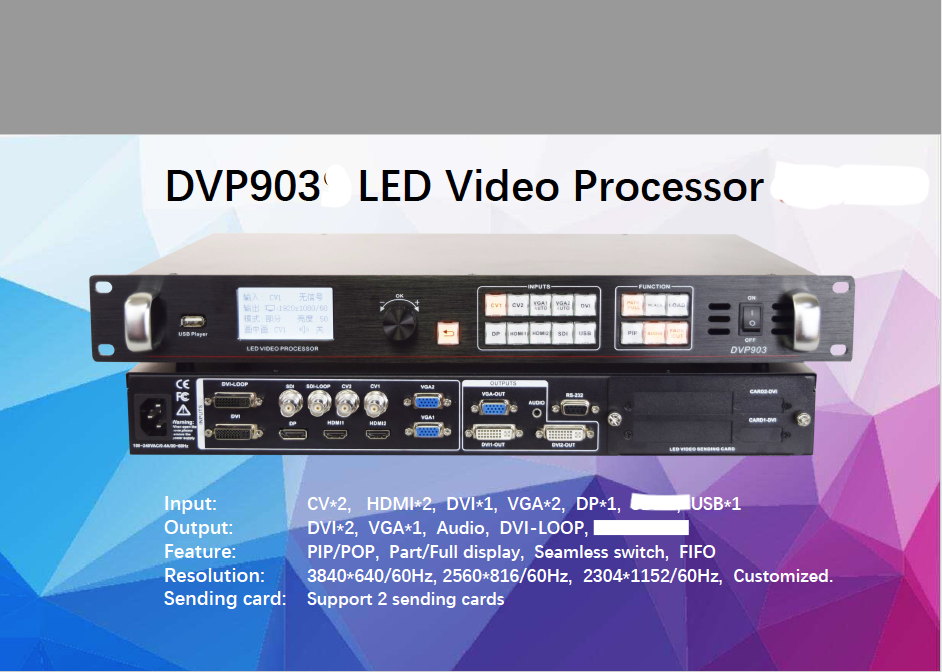 LED Pro HD Video Wall LED Display panel Controller USB media player