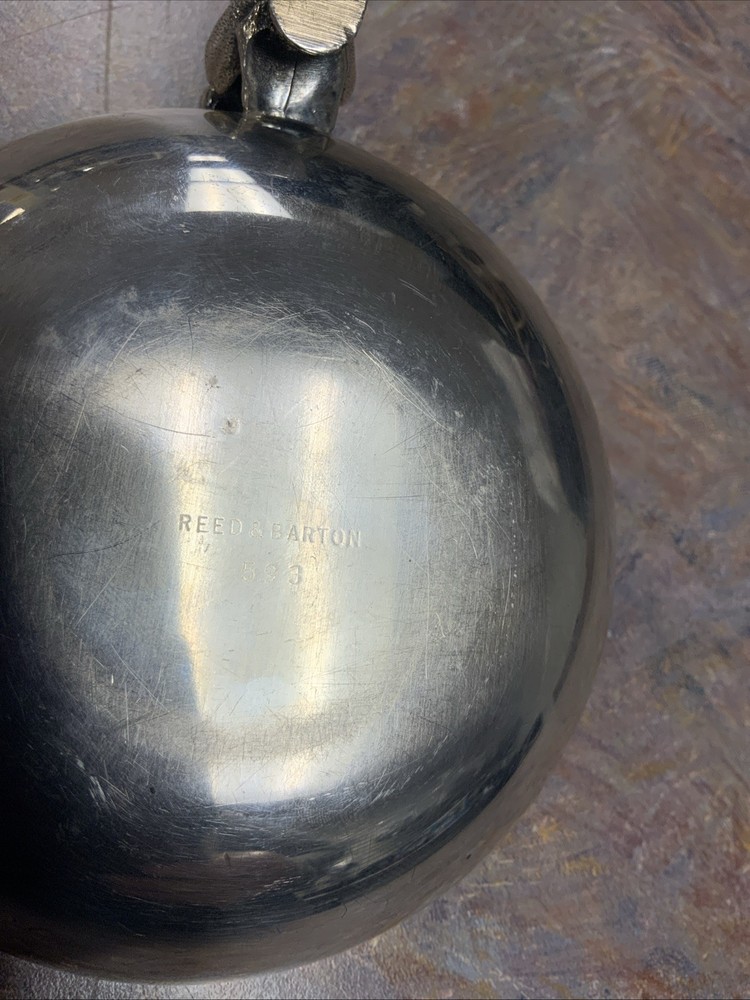 REED AND BARTON GREEN ENAMEL NUT DISH