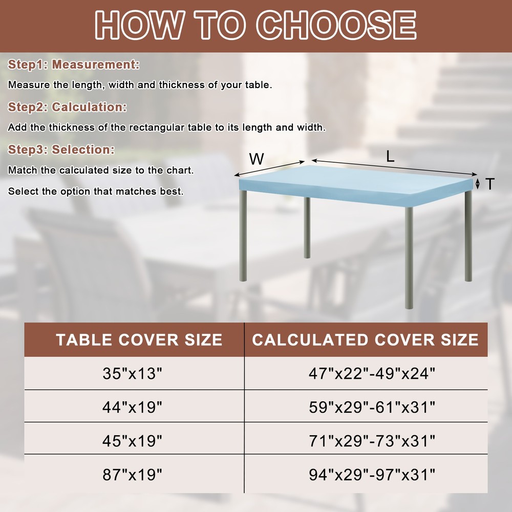 Fitted Tablecloth Fit 4ft Rectangle Table, Table Cover (48"x23", Sky Blue)