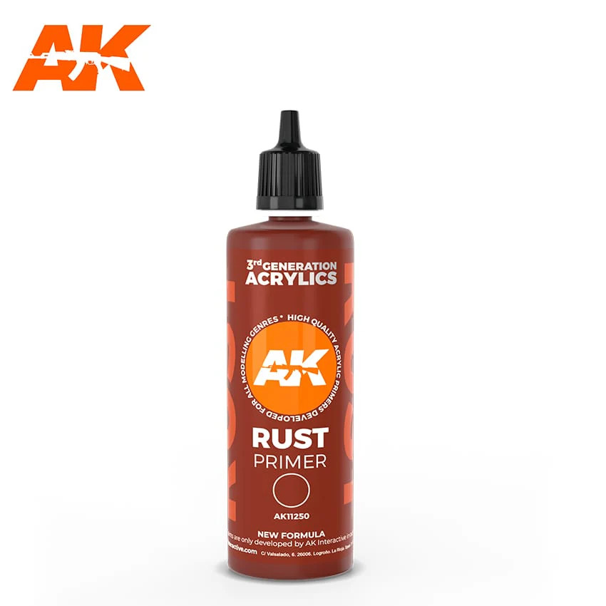 AK Interactive AK11250 Rust Primer 100ml