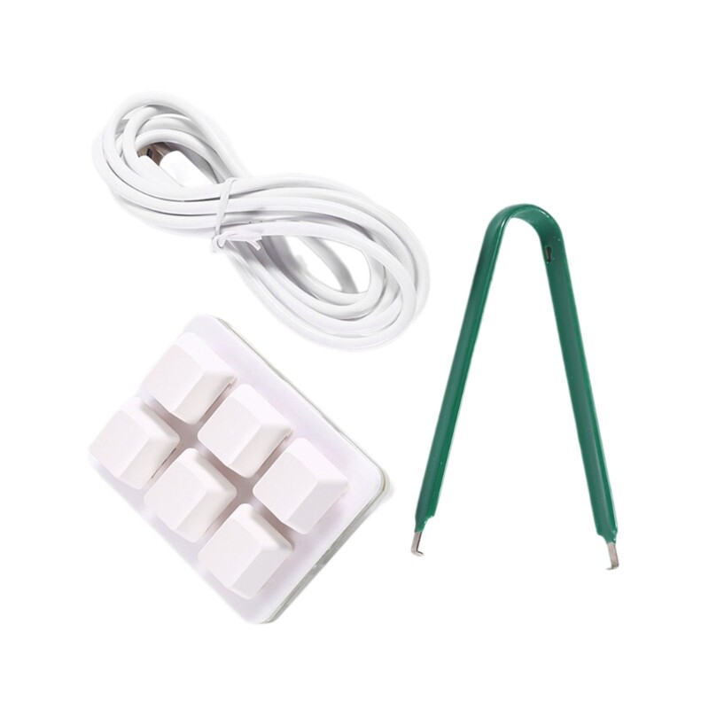 6Keys Programmable Keypad, Mechanical Keyboard for Macros and LED Lighting