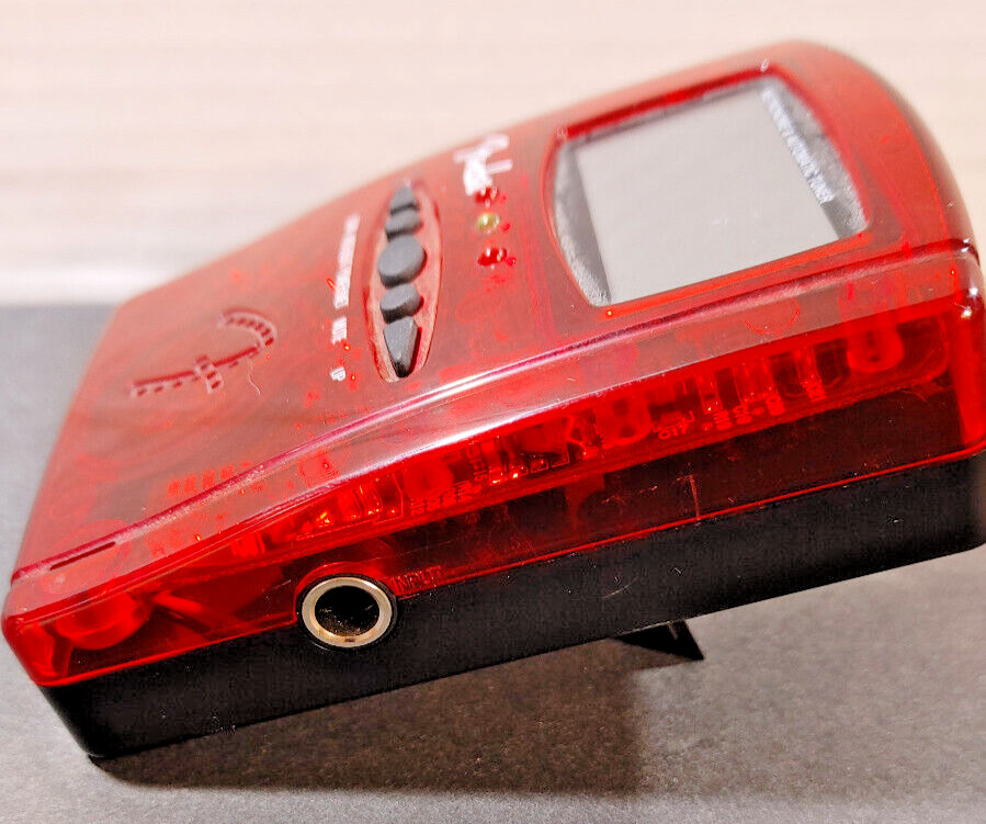 Fender MT1000 Red Translucent Digital Metronome Automatic Chromatic Music Tuner