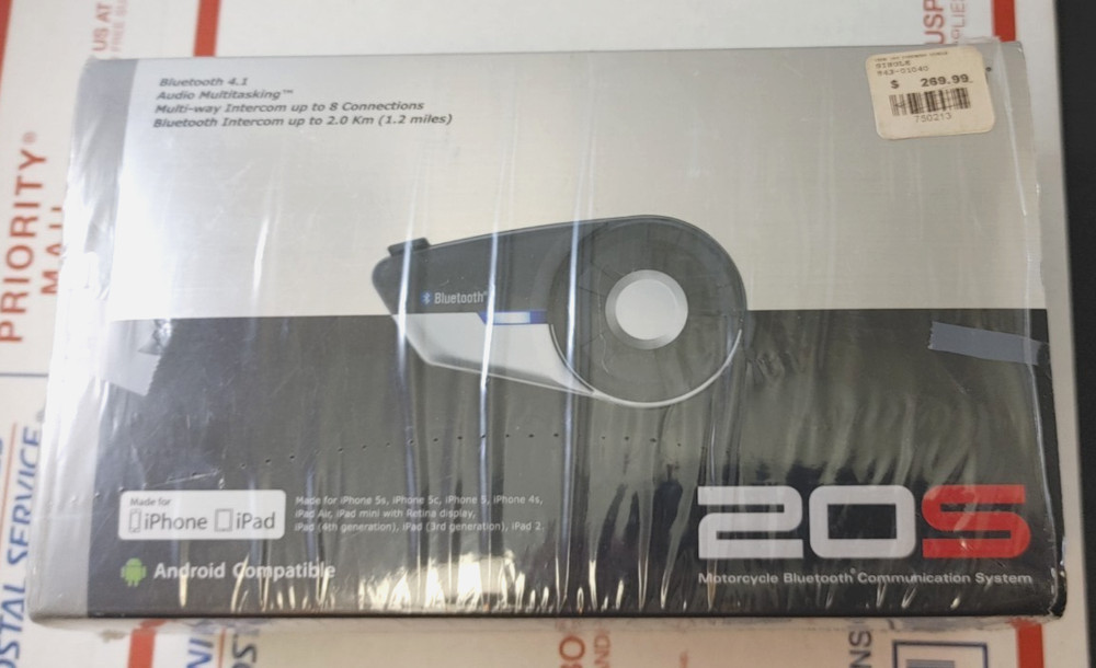 Single SENA 20S BlueTooth 4.1 Motorcycle Helmet Communication Intercom Headset