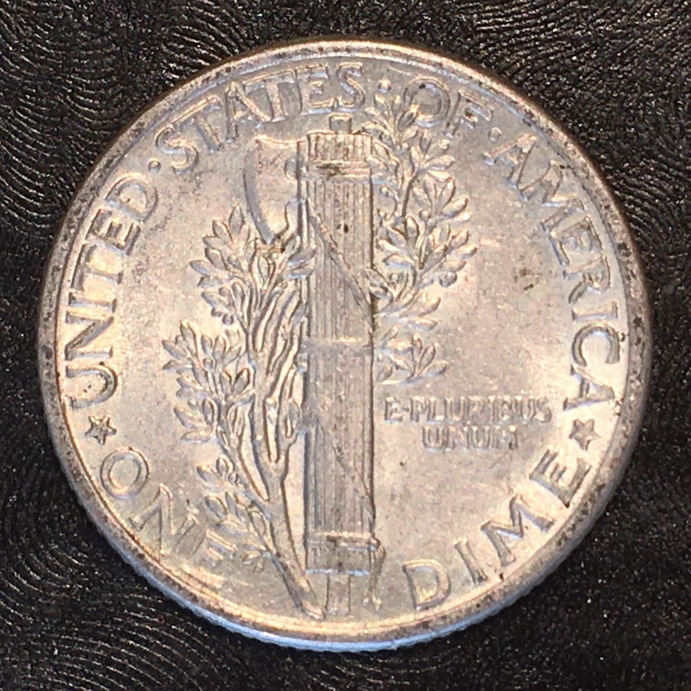 1936 Silver Mercury Dime - High Quality Scans #E077