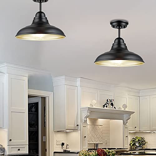 Farmhouse Semi Flush Mount Ceiling Lights, Modern Ceiling Light Ceiling Lamps