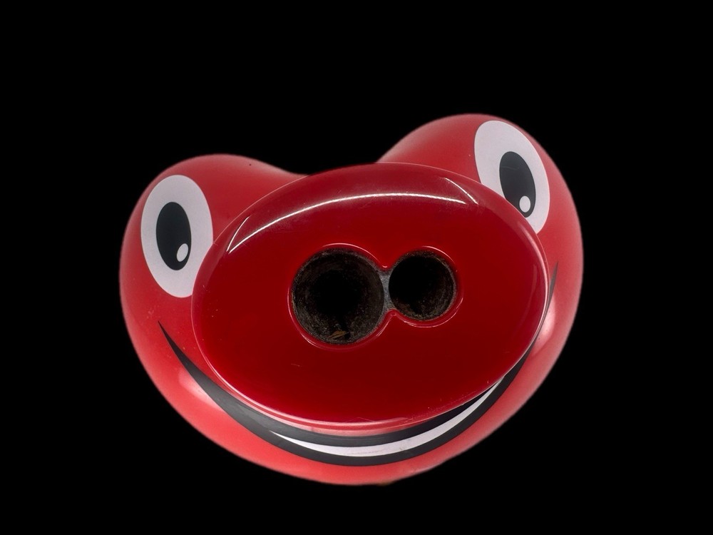 Alessi Red Smiling Pencil Sharpener Massimo Giacon 2000 Italy Designer