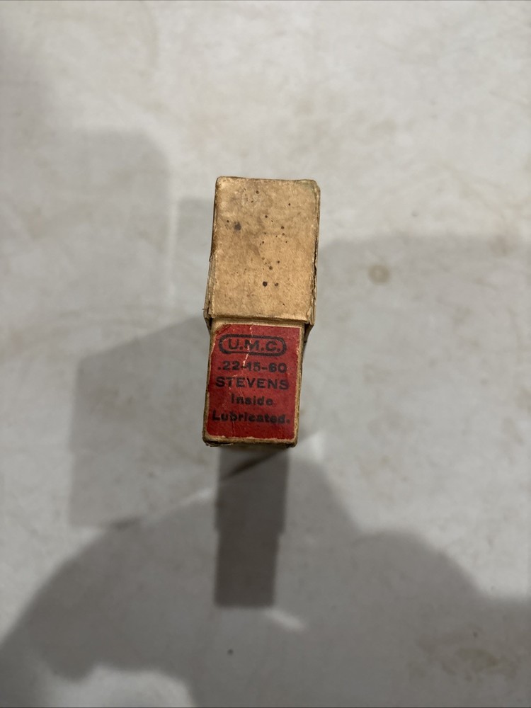 Vintage UMC Stevens 22-15-60 Empty Shell Box Scarce