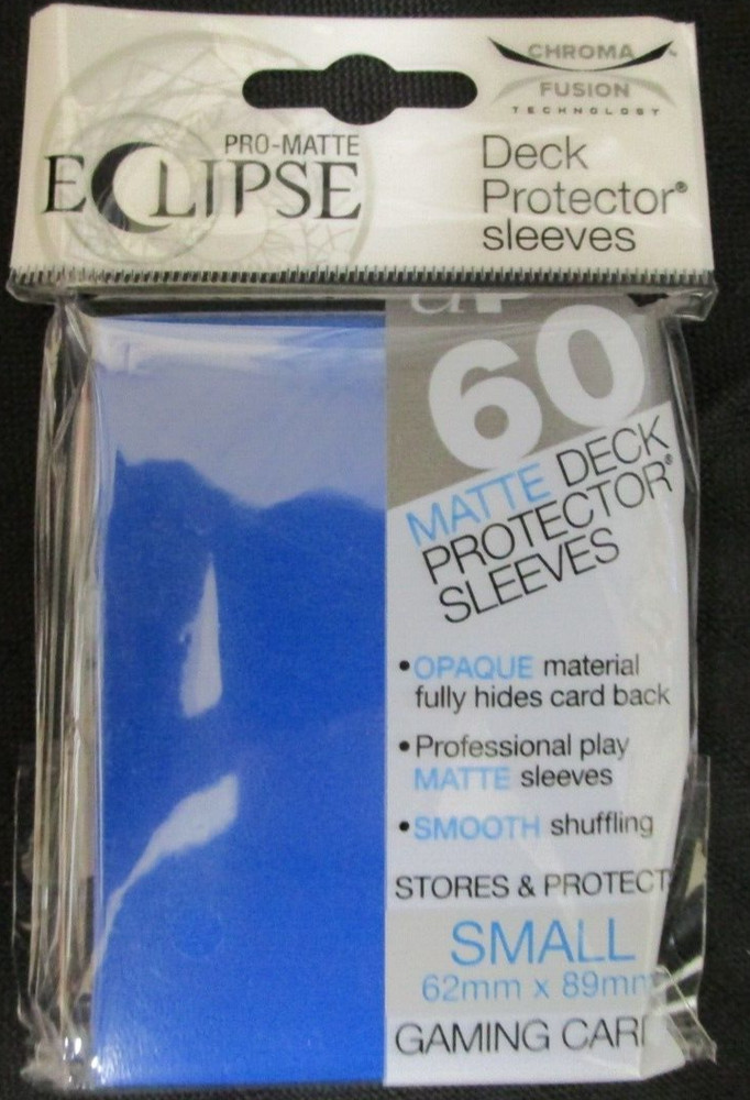 60 Ultra Pro Eclipse DARK BLUE Small Size MATTE Deck Protector Sleeves