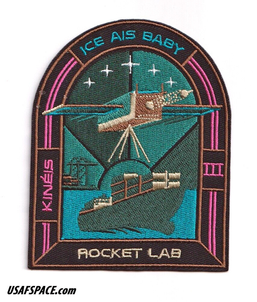Authentic ROCKET LAB 55 'Ice AIS Baby' SATELLITE SPACE Mission PATCH
