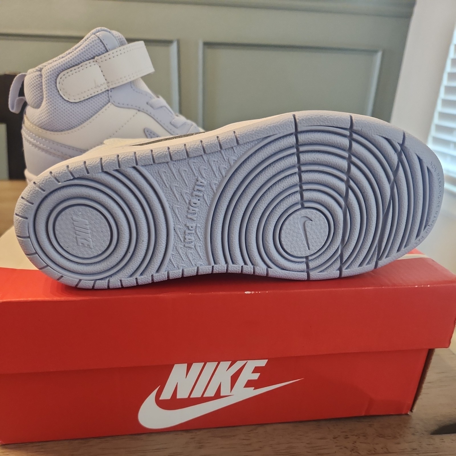 Nike Court Borough Mid 2 PSV Kids 1Y Platinum tint/ghostwhite Sneaker CD7783 014