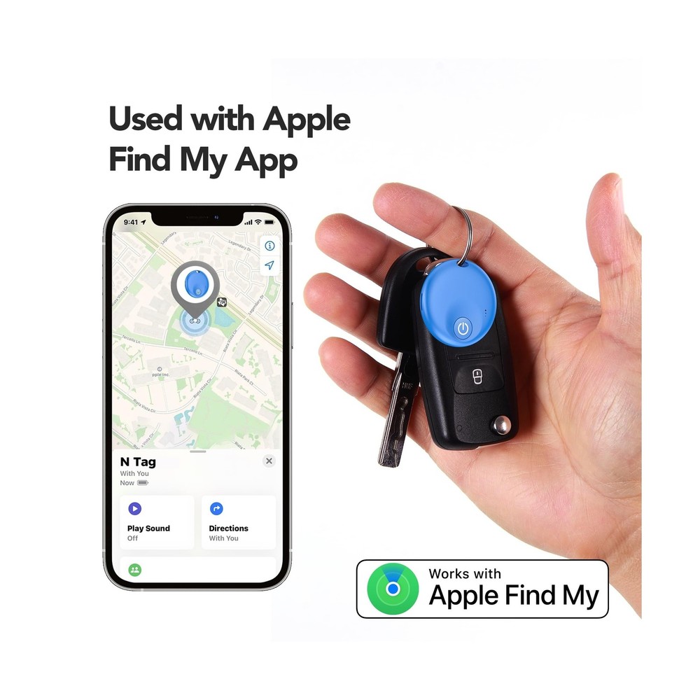 Air Tracker Tags 4 Pack,Bluetooth Tracker Tag, Item Finder Works wi... Fast Ship