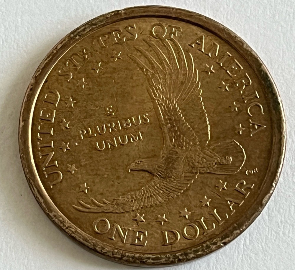 2000-P Sacagawea Dollar Wounded Eagle / Speared Eagle Variety. FS901 CIRCULATED!