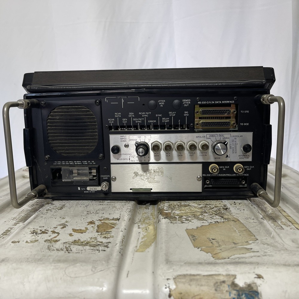 TTC FIREBERD 6000 COMMUNICATION ANALYZER W/ LAB INTERFACE ADAPTER AND MANUAL TTC