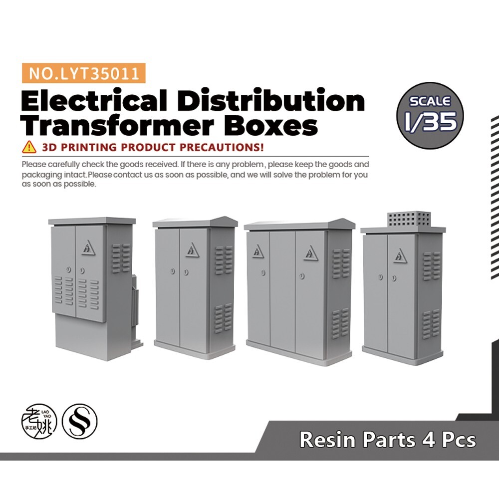 1/35 Electrical Distribution Transformer Boxes Dioramas Buildings  Base