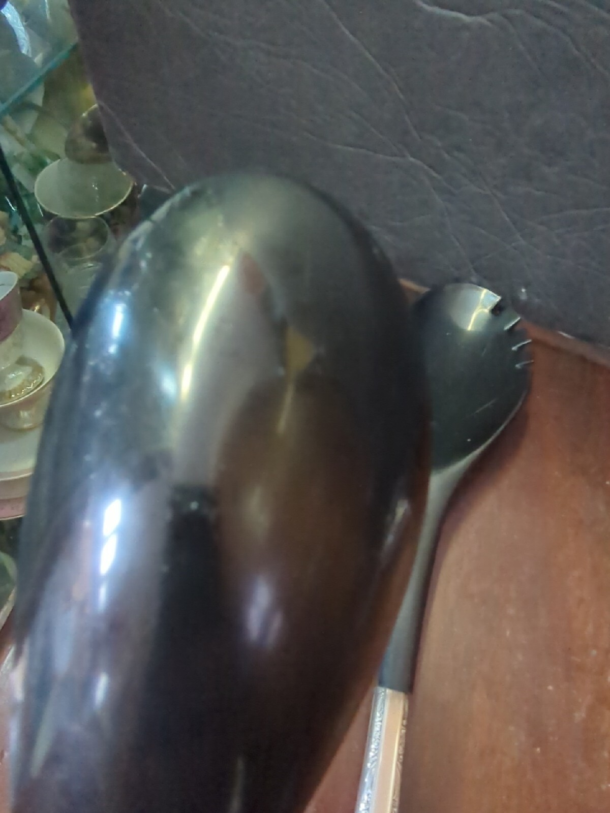 Vintage Towel Silver plate 1968 Candleglow Salad Serving Set