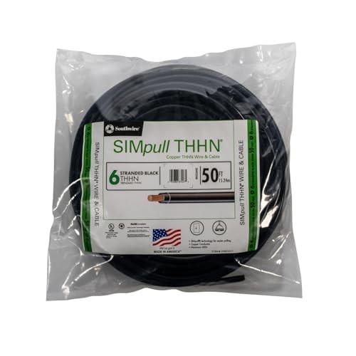 25 ft. 6 Red Stranded CU SIMpull THHN Wire