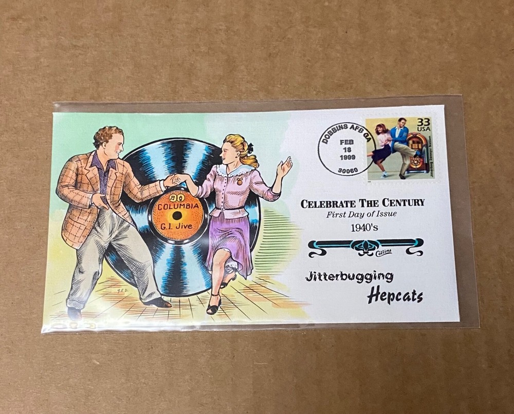 US Collins FDC Handpainted #3186g Jitterbugging 1999
