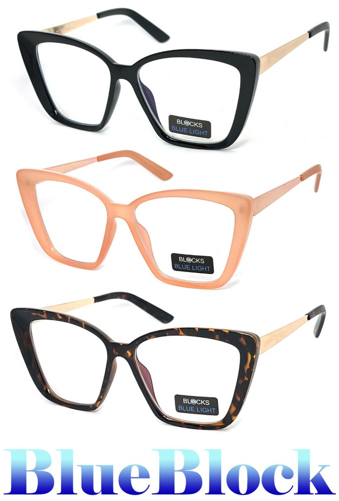 Cat Eye Blue Light Blocking Glasses Computer Gaming Vision Care Protection