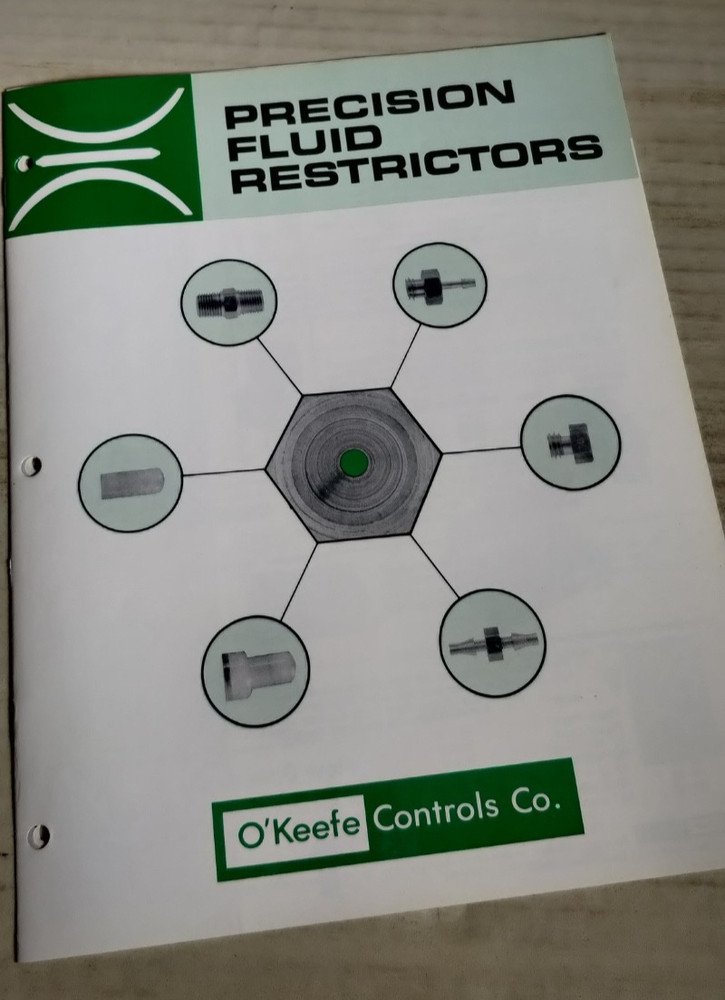 1990 O'Keefe Controls Co. PRECISION FLUID RESTRICTORS   Catalog  C3