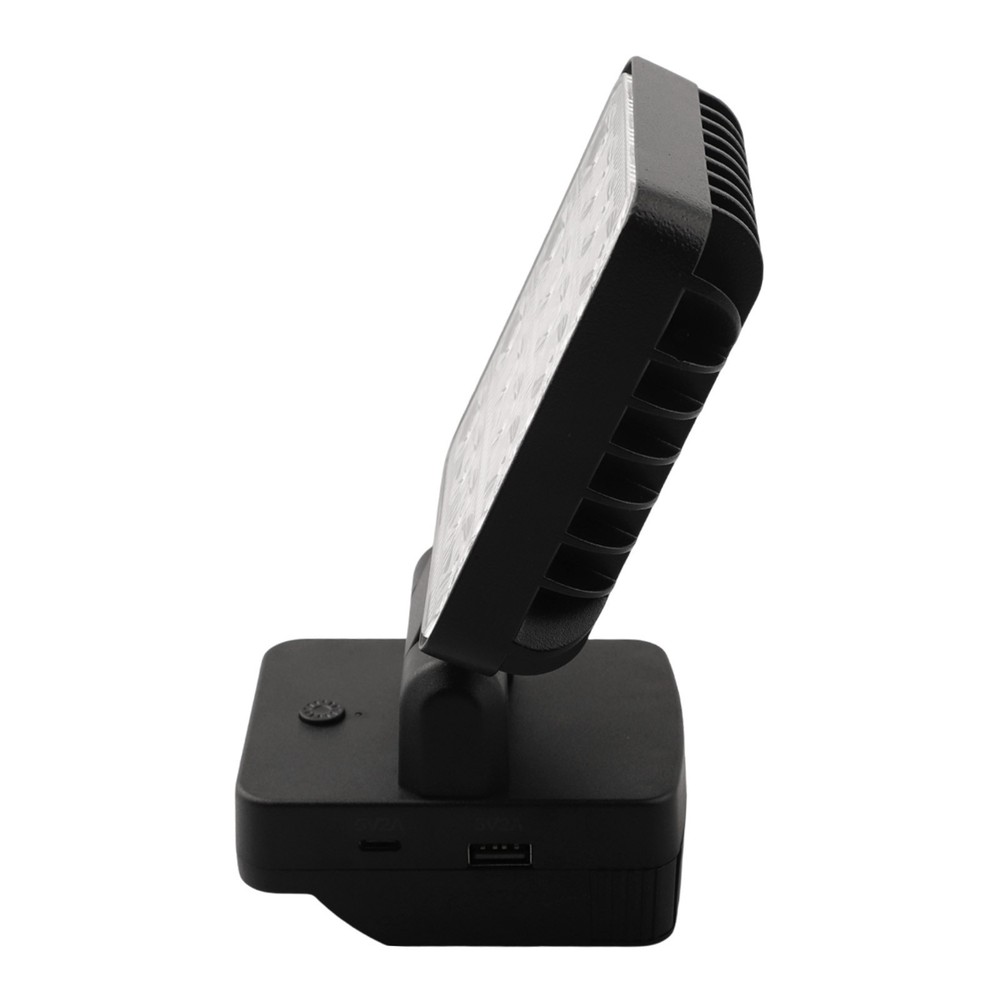 Easily Adjustable Cordless LED Work Light Compatible with For Metabo Batteries