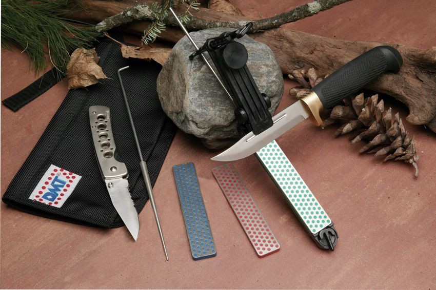DMT Aligner Deluxe Kit Knife Sharpening System Stone Holder