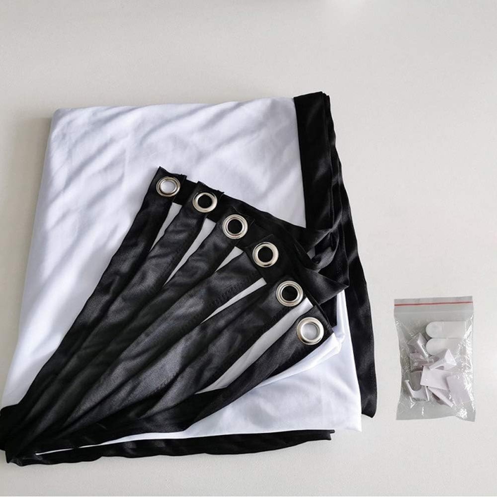 Projector Screen Manual Pull Down HD Screen 16:9 4K 150" Projection Screen