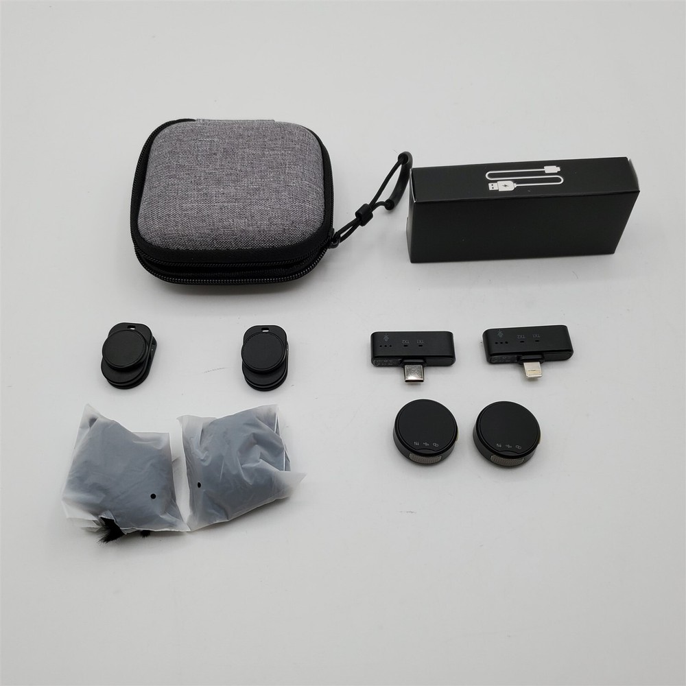 Wireless Lavalier Microphone for iPhone/Android/PC, Mini Microphone