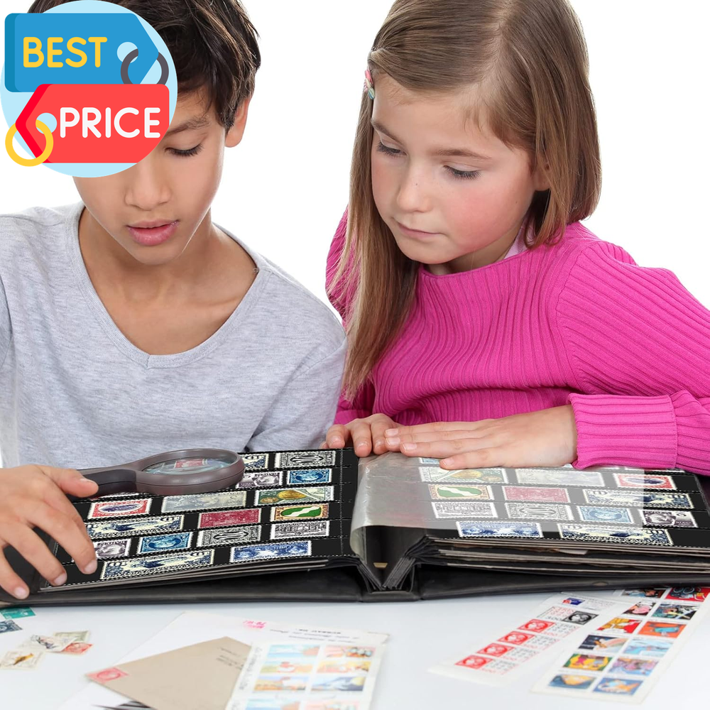 20 Sheets Stamp Pages Collector Stamp Collecting Album Binder Standard 9 Hole