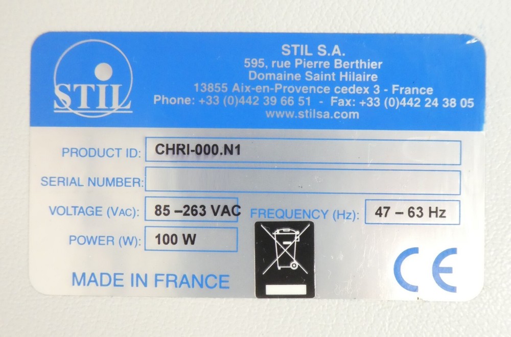 Stil CHRI-000.N1 Chromatic Confocal Sensor CHR 150 Working Surplus