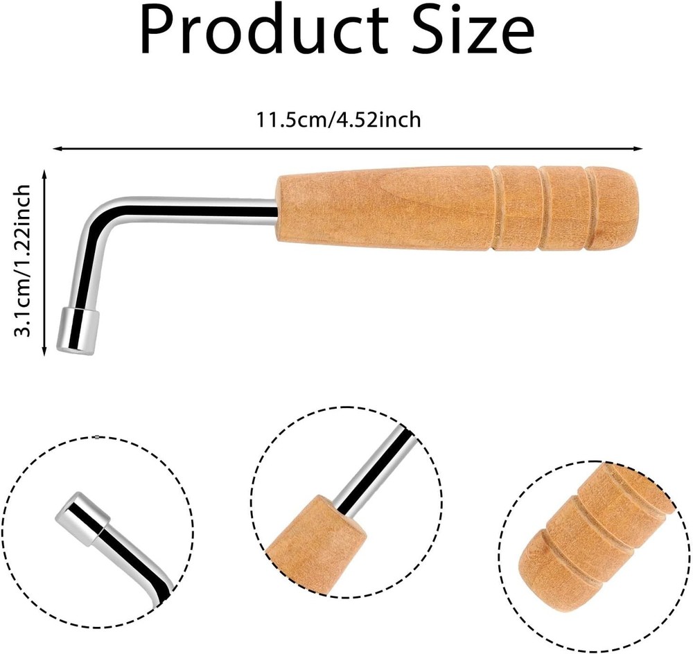 Professional Tuning Wrench for Autoharp Lyre and Small String-Instruments