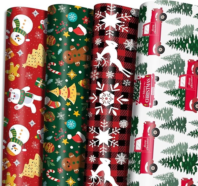 OHOME Christmas Wrapping Paper