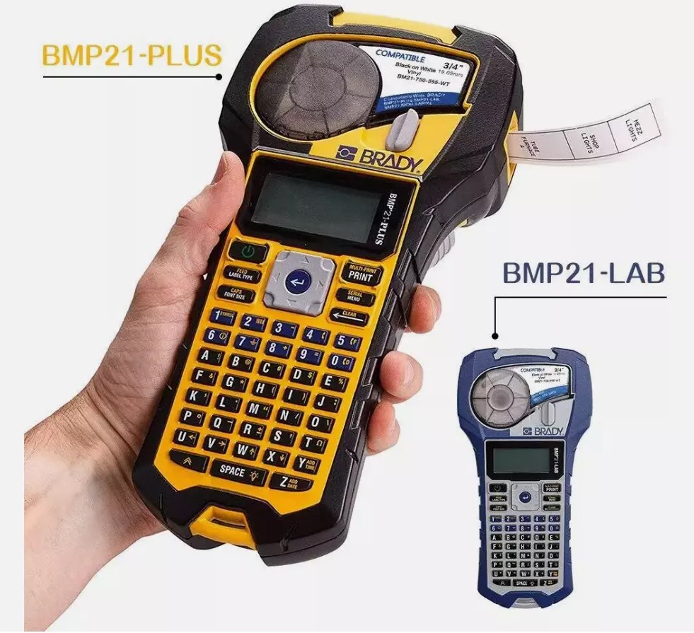 For BMP21 Label Cartridge M21-750-595-WT Black/White Vinyl 3/4" x21'