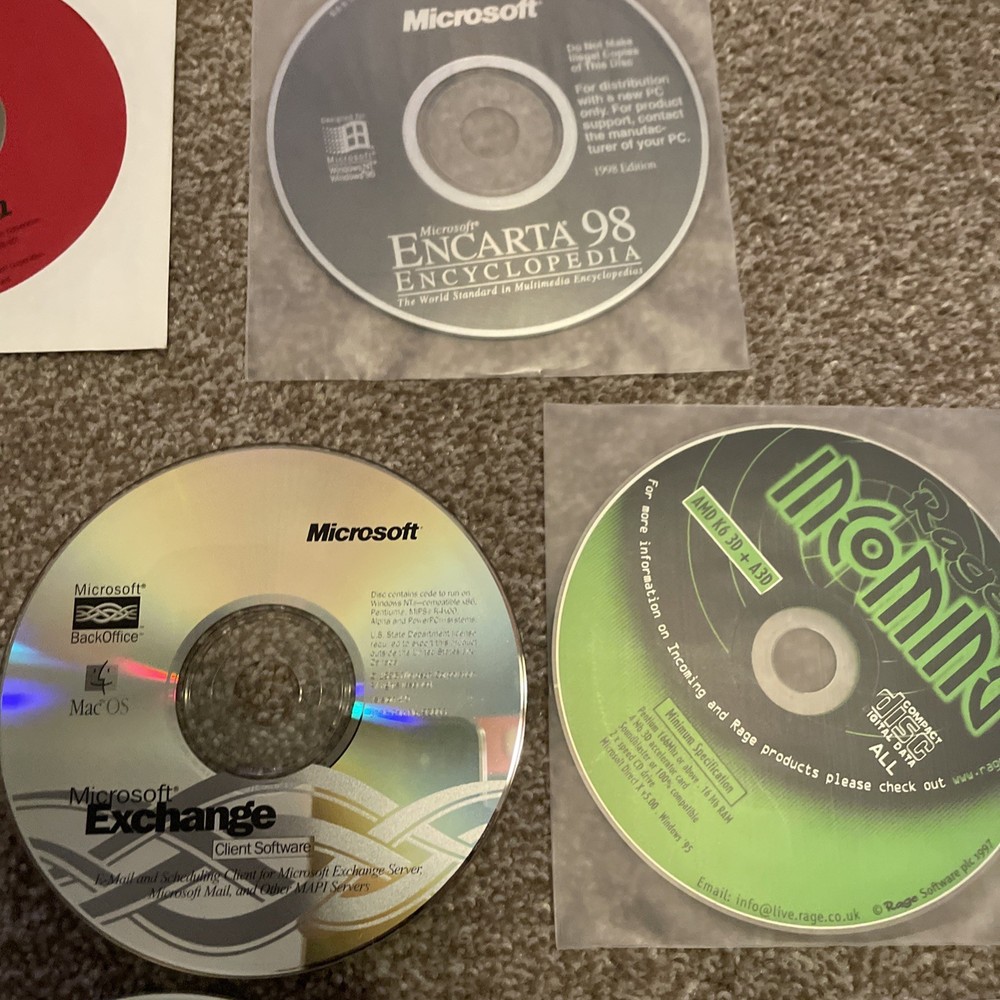13 Vintage Computer Windows System Software CDs Disks Developer Visual C++ Etc