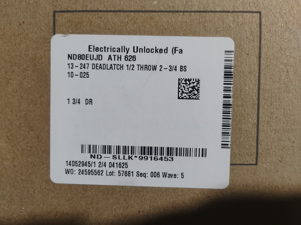 Schlage ND80 ATH 626 electrified cylindrical lock