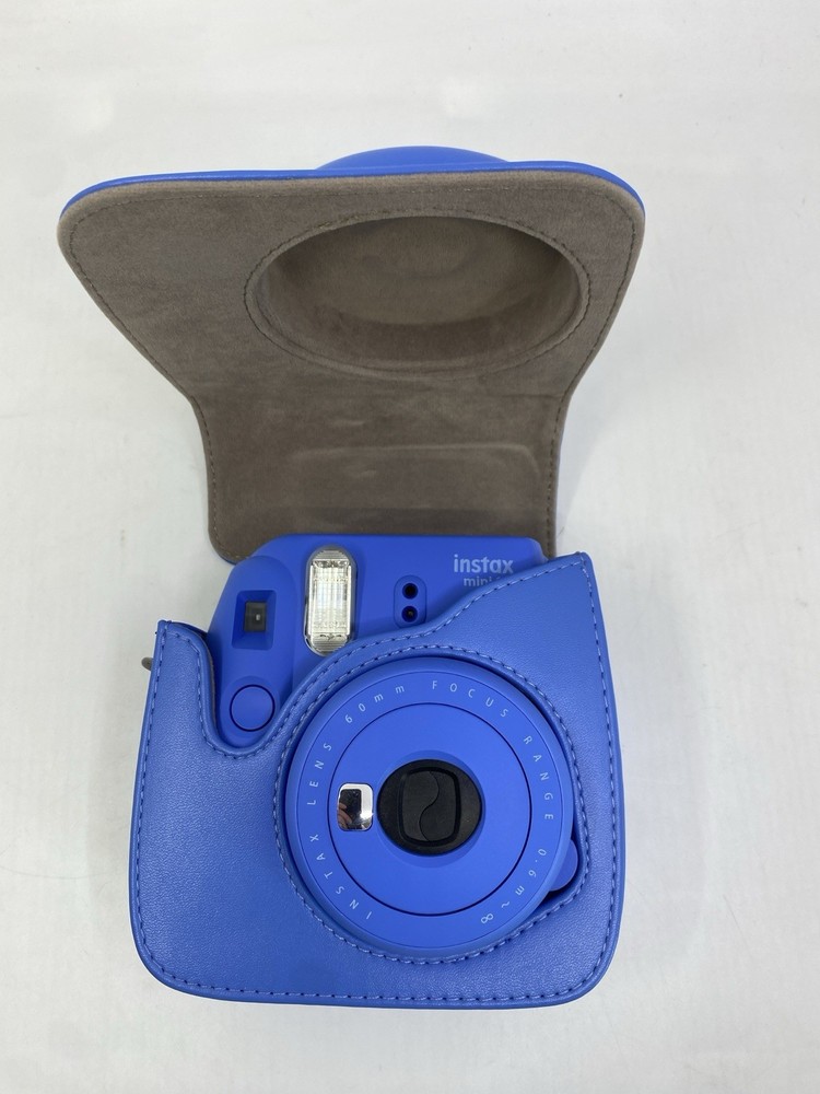 Instax Mini 9 Camera Cobalt Blue with Custom Case and Bundle--TESTED