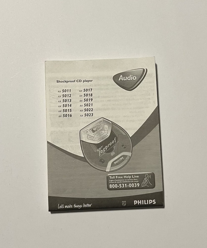 Philips Portable CD Player Jog Proof Skip Protection Working Tested