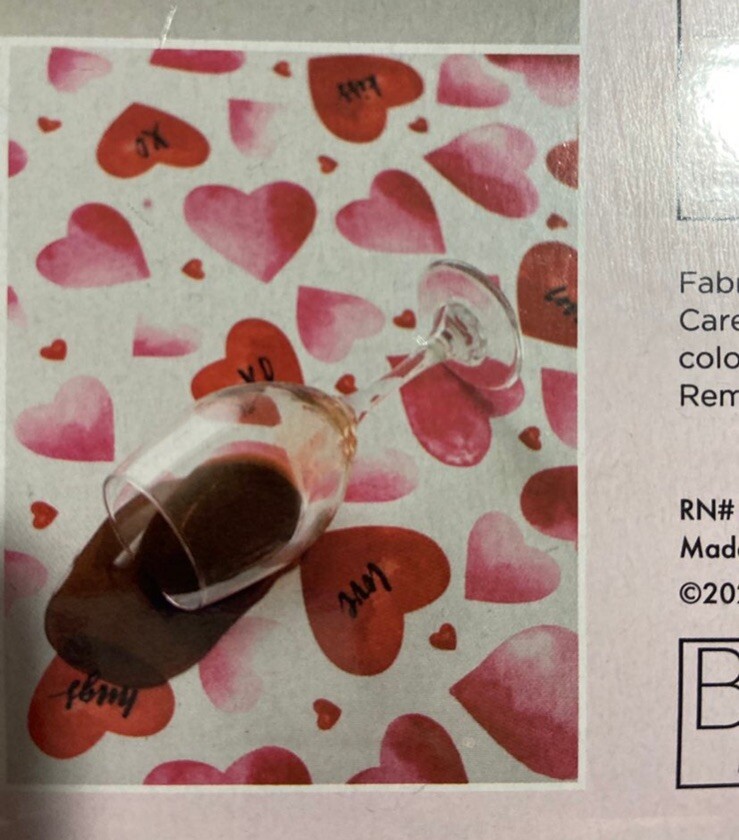 Love Notes 60X104 OBLONG TABLECLOTH