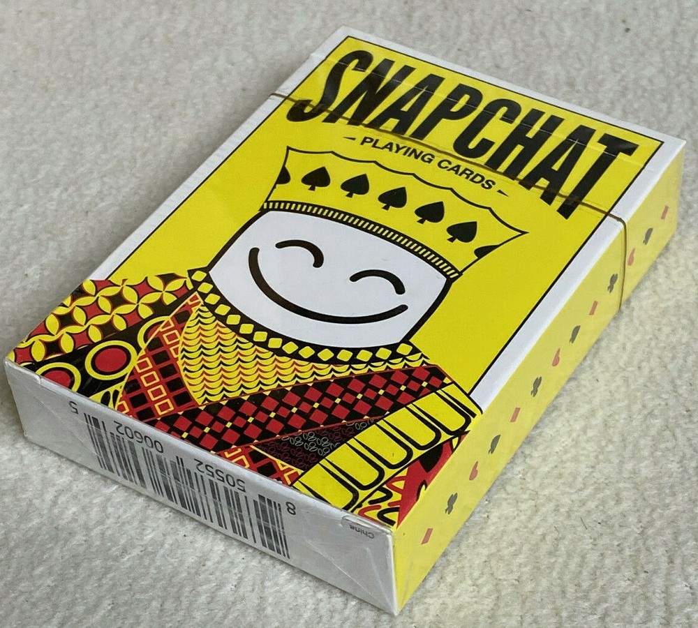 NEW 1-Deck Official Snapchat Playing Cards by Snap