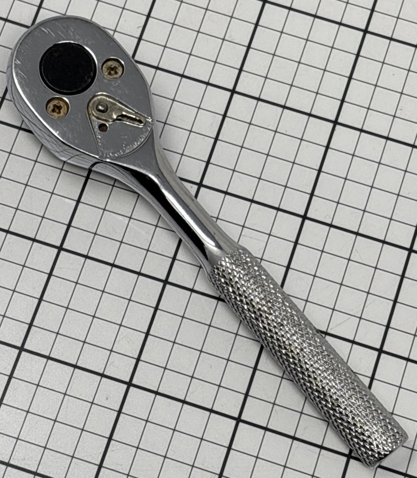 Proto Tools 1/4" Drive Ratchet Knurled Handle 4749 Pear Head USA Professional