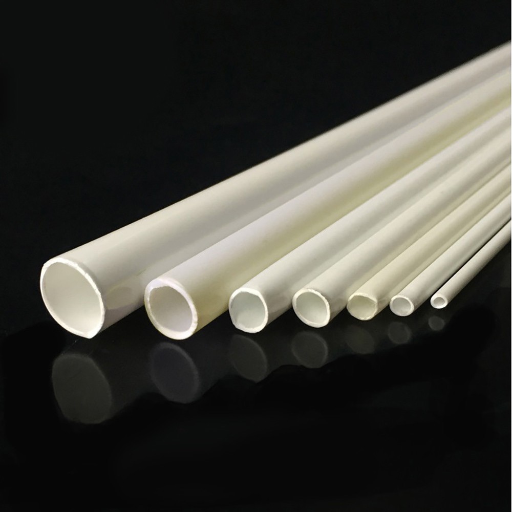 40pcs Styrene ABS Round Tubes Pipes 50cm Architectual Model Layout ABS03