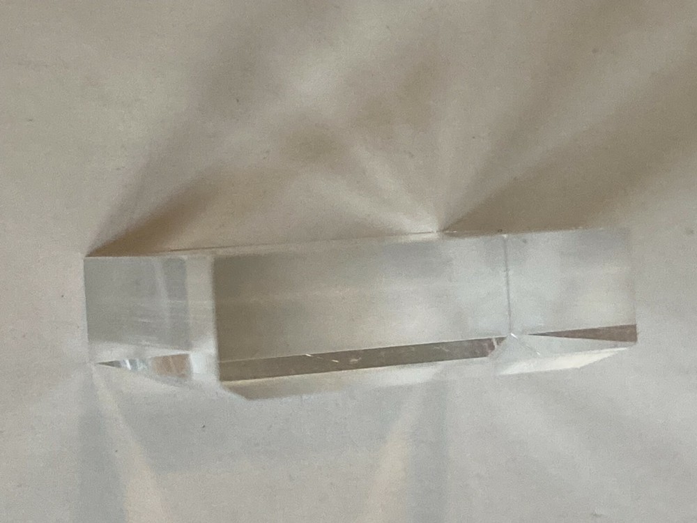 Acrylic Block Mount Stamping Square Grid Marked Lines Tiny 1 inch