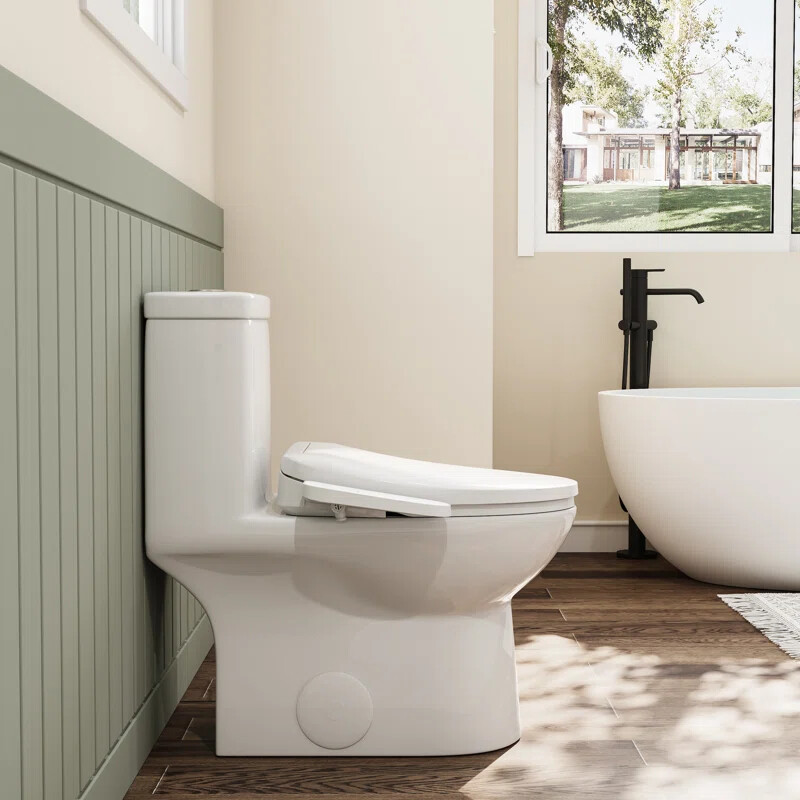 HOROW elongated Bidet smart Toilet Seat With Heated and Dryer Warm Water Flush