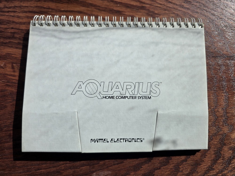Mattel Electronics Aquarius Computer Instruction Cards
