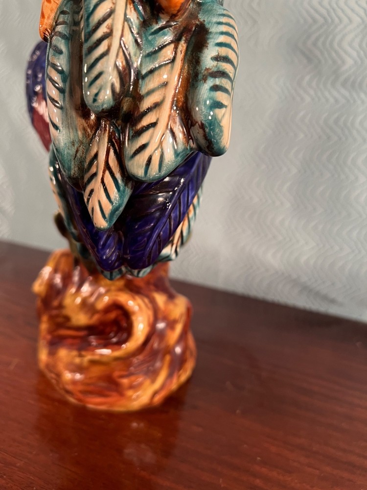 Ceramic Barnyard Rooster Figurine/Statue Multicolor - Now restored