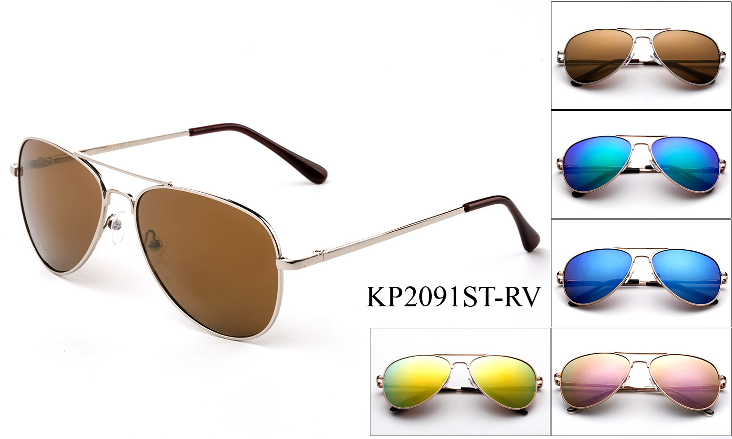 Stainless Steel Kids Aviator Sunglasses Spring Hinge Mini Top Gun Girls Boys