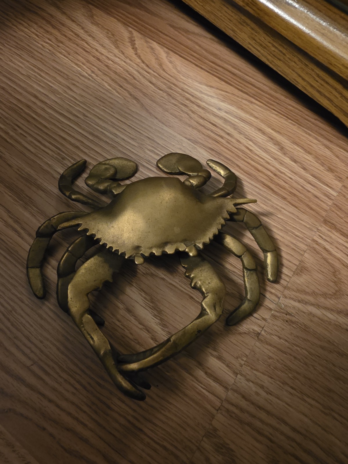 Brass Crab Trinket Dish Ashtray