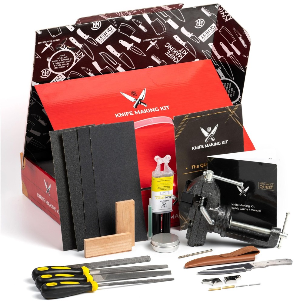 Knife Making Kit DIY Gift for Men - Gift Set, Complete Tools, & Accessories t...