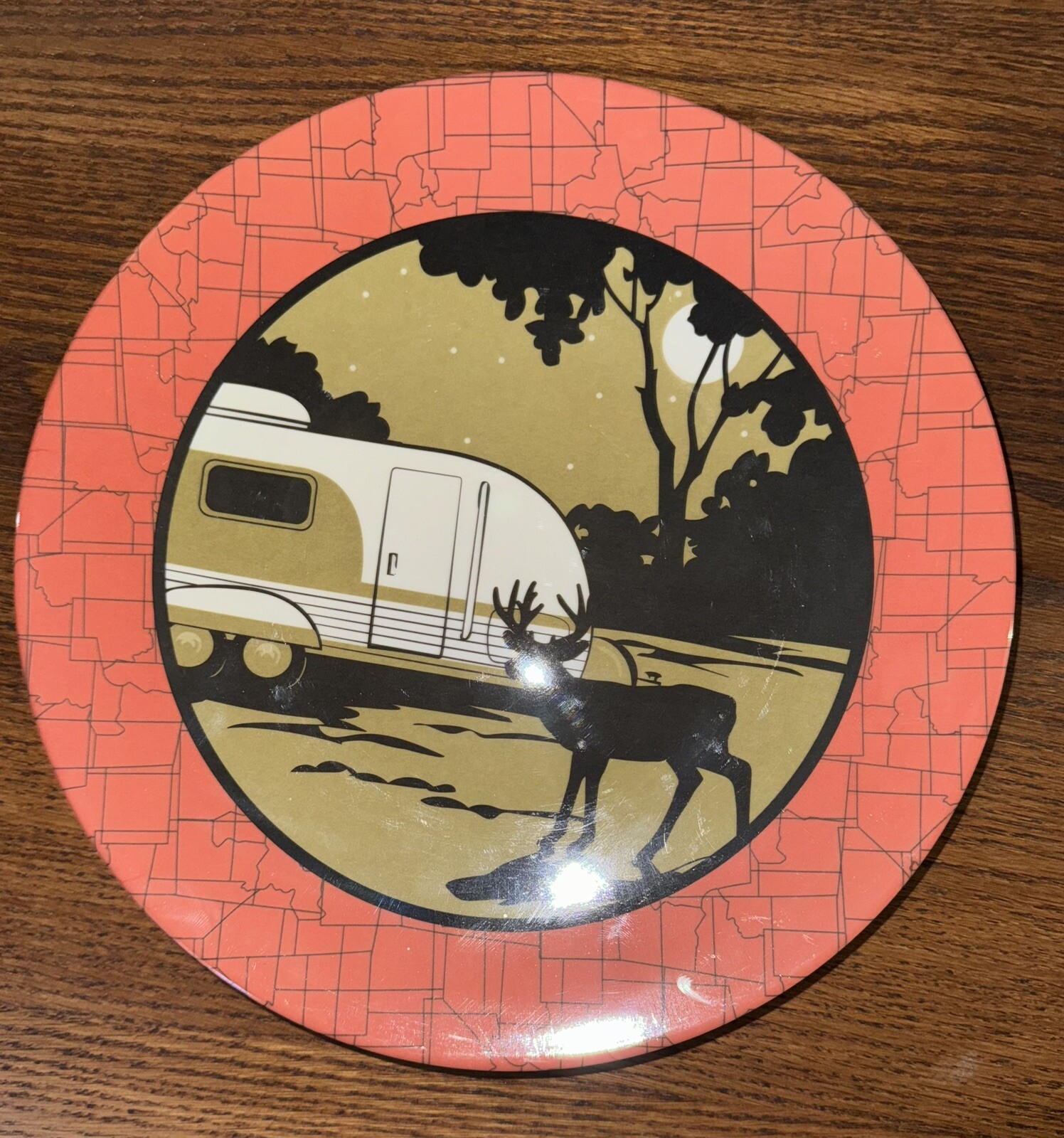 Camp Casual Melamine Camping Plates 4 BRAND NEW DISHWASHER SAFE COLLECTIBLES